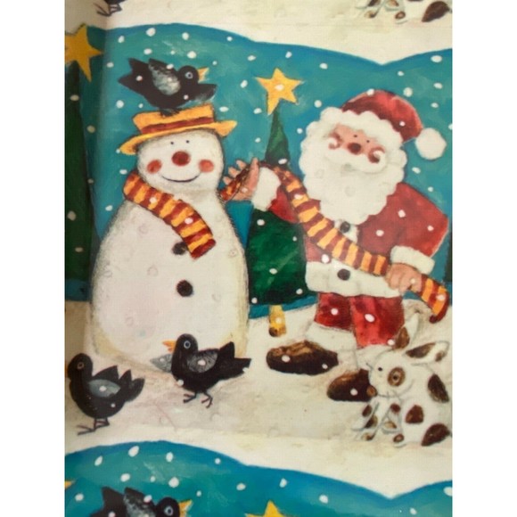 Lot of 3 Vintage Christmas Santa Snowman Holiday Serving Trays - Picture 2 of 10